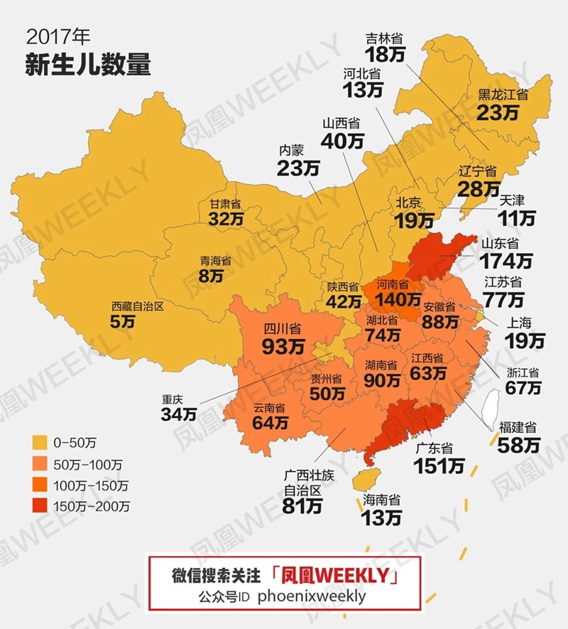 中国二孩生育地图性别失衡大国空巢下的催生有用吗